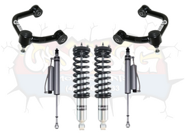 Bilstein B8 6112 Assembled 0–2″ Front, 5160 0–1.5″ Rear Lift Kit for 2016–2023 Toyota Tacoma components featuring Freedom Offroad upper control arms and Bilstein suspension parts, perfect for enhancing your Tacoma's performance.