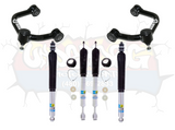 Bilstein 5100 0–2″ Front, 0–1″ Rear Lift Shocks with Freedom Offroad UCAs for 2016–2023 Toyota Tacoma
