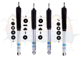 Bilstein 5100 2-2.5″ Front and 0-1″ Rear Lift Shocks for 2014–2018 RAM 2500 4WD (Gas & Diesel) enhancing performance and ride quality, featuring Bilstein 5100 RAM 2500 4WD technology.