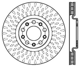 StopTech 15-17 Chrysler 200 / Jeep Renegade Sport Drilled Vented Left Front Rotor