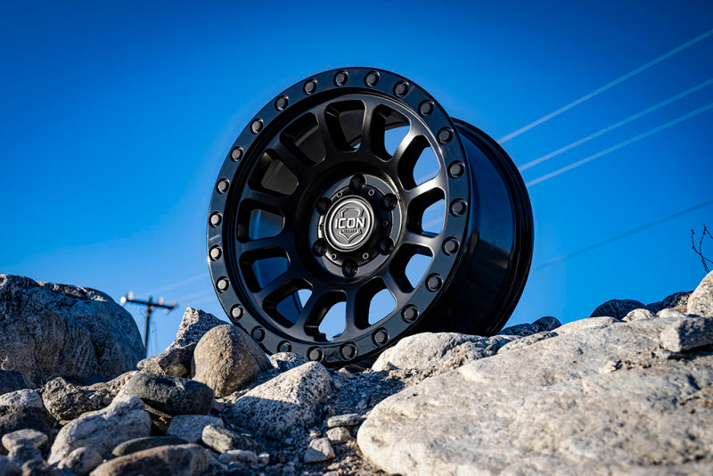 ICON Hulse 18x9 6x5.5 0mm Offset 5in BS Double Black