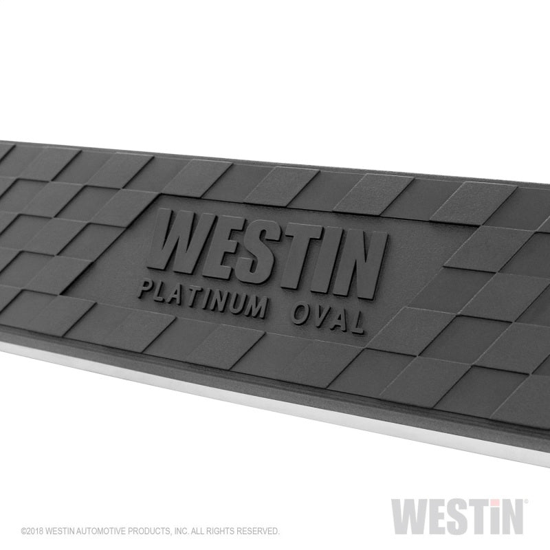 Westin 19-22 RAM 1500 Quad Cab (Excl. Classic) Platinum 4 Oval Nerf Step Bars - Blk