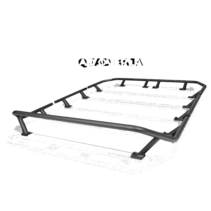 Go Rhino SRM300 Dual Rail Kit (For 80x40in. Rack) - Tex. Blk (Rails ONLY - Req. Platform)