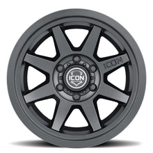 Load image into Gallery viewer, ICON Rebound SLX 17x8.5 6 x 135 6mm Offset 5.75in BS 87.1mm Bore Satin Black Wheel