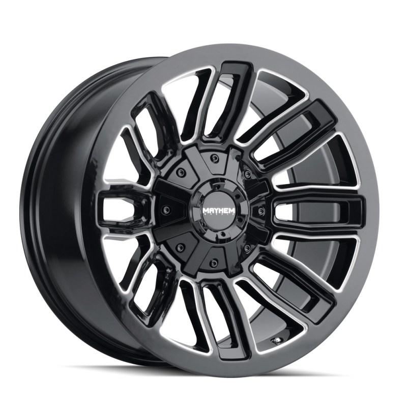 Mayhem 8108 Decoy 20x10 / 6x135 BP / -26mm Offset / 106mm Hub Black w/ Milled Spokes Wheel