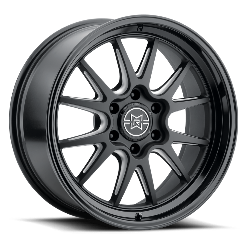 Method Raised MR802 22x12 / 6x135 BP / -40mm Offset / 87mm Bore - Double Black Milled Wheel