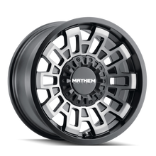 Load image into Gallery viewer, Mayhem 8113 Cortex 20x10 / 6x135 BP / -19mm Offset / 106mm Hub Matte Black w/ Dark Tint Wheel