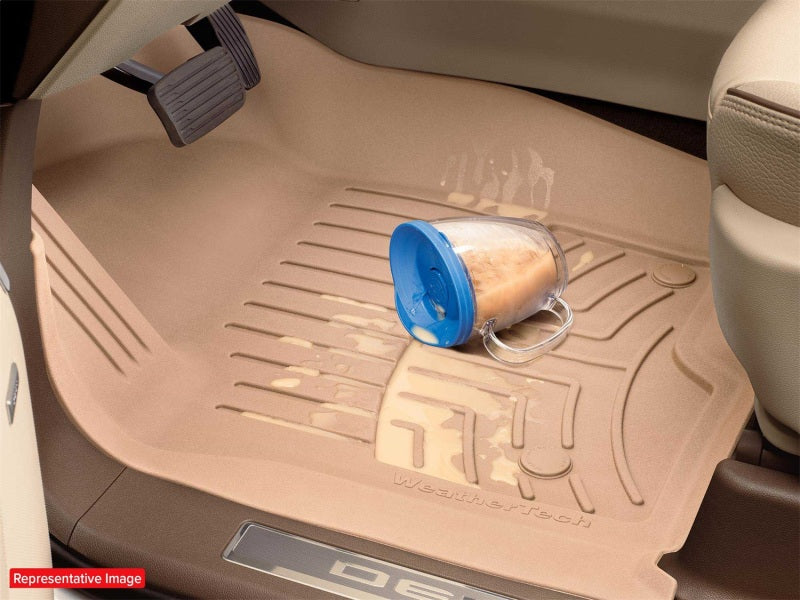 WeatherTech 19-25 Chevy Silverado Double Cab Bench Front FloorLiner HP - Black