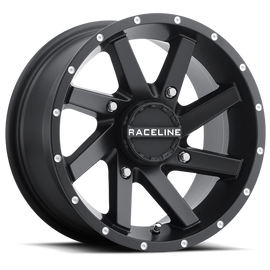 Raceline A82B Twist 14x7in / 4x137 BP / 10mm Offset / 110.18mm Bore - Satin Black Wheel