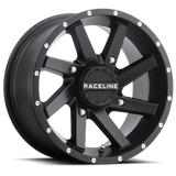 Raceline A82B Twist 14x7in / 4x137 BP / 10mm Offset / 110.18mm Bore - Satin Black Wheel