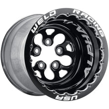 Load image into Gallery viewer, Weld Alpha-1 15x13 / 5x127 BP / 2in. BS Wheel - Black DBL MTS