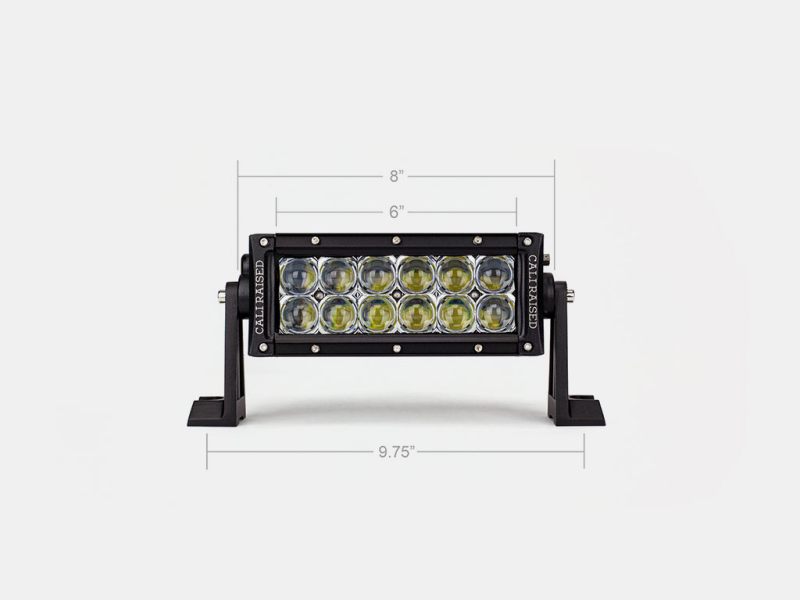 Cali Raised 8 Dual Row 5D Optic Osram Led Bar