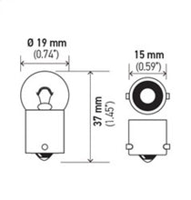 Load image into Gallery viewer, Hella Bulb 5637 24V 10W BA15s B6