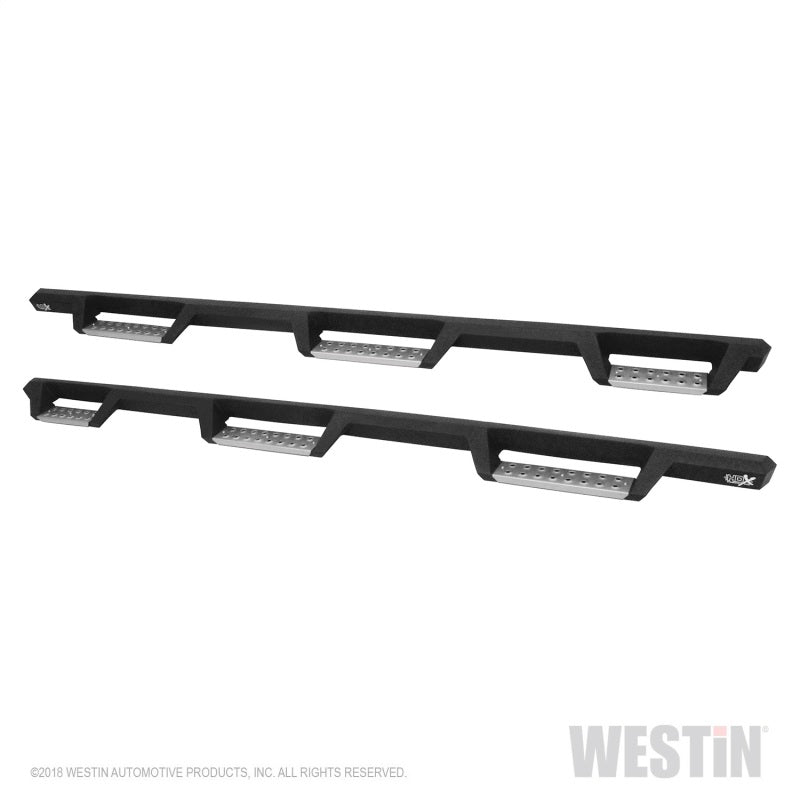 Westin 19-23 1500 Classic CC / 10-23 2500/3500 CC 6.5ft. HDX SS Drop W2W Nerf Step Bars - Tex. Blk