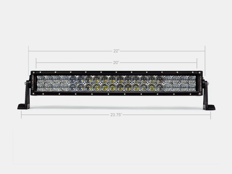 Cali Raised 22 Dual Row 5D Optic Osram Led Bar - Combo