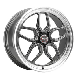 Weld S108 22X8.5 Laguna 5X127 ET06 BS5.00 Gloss Gun Diamond Lip 78.1