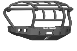 Road Armor 17-20 Ford F-250 Stealth Wide Fender Front Winch Bumper w/Intimidator Guard - Tex Blk