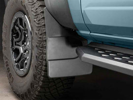 WeatherTech 21-25 Ford Bronco Front No Drill Mudflaps - Black