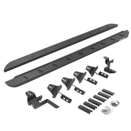 Go Rhino 07-18 Jeep Wrangler JK 4DR RB10 Slim Running Boards Kit (Incl. Brackets) - Tex. Blk