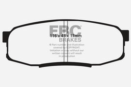 EBC 08-21 Toyota Land Cruiser 5.7L (150mm PCD) Bluestuff Brake Pads
