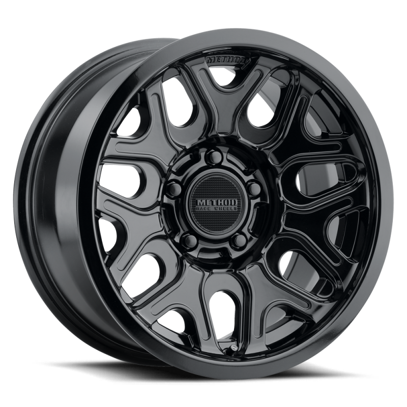 Method MR322 / 20x9 / 8x180 BP / 12ET / 5.44in BS / 130.81mm CB - Gloss Black Wheel