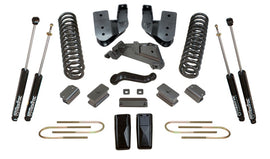 MaxTrac 13-18 RAM 3500 4WD 6in/3in MaxPro Coil Lift Kit w/Radius Arm Brkts & MaxTrac Shocks