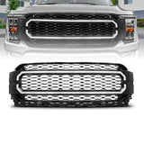 Anzo 21-23 Ford F150 Black Housing Full LED Light Tube Front Grille