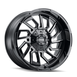 Mayhem 8111 Flywheel 20x10 / 6x135 BP / -19mm Offset / 106mm Hub Black w/ Milled Spokes Wheel