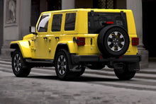 Load image into Gallery viewer, Rally Armor 18-25 Jeep JL Wrangler Black UR Mud Flap w/White Logo