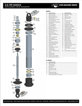 Load image into Gallery viewer, Fox Shaft Eyelet Replacement .900 W 4.488 TLG 5/8-18 Shaft 1.975 OD .9995 ID Black Ano II