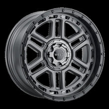 Load image into Gallery viewer, Weld Off-Road Crux 22x12in / 6x135 BP / ET -44 / 106.1mm Bore - Satin Gunmetal / Satin Black Wheel