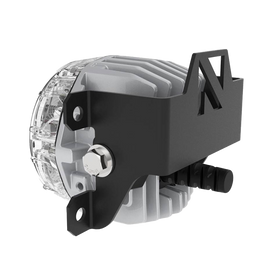 Ford Bronco Quatro Fog Brackets for Gen 6 Plastic Bumper Models showcasing a vehicle's rugged look.