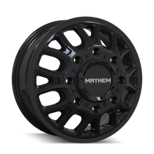 Load image into Gallery viewer, Mayhem 8107D Cogent Dually 17x6.5 / 8x165.1 BP / 125mm Offset / 121.3mm Hub Gloss Black Wheel