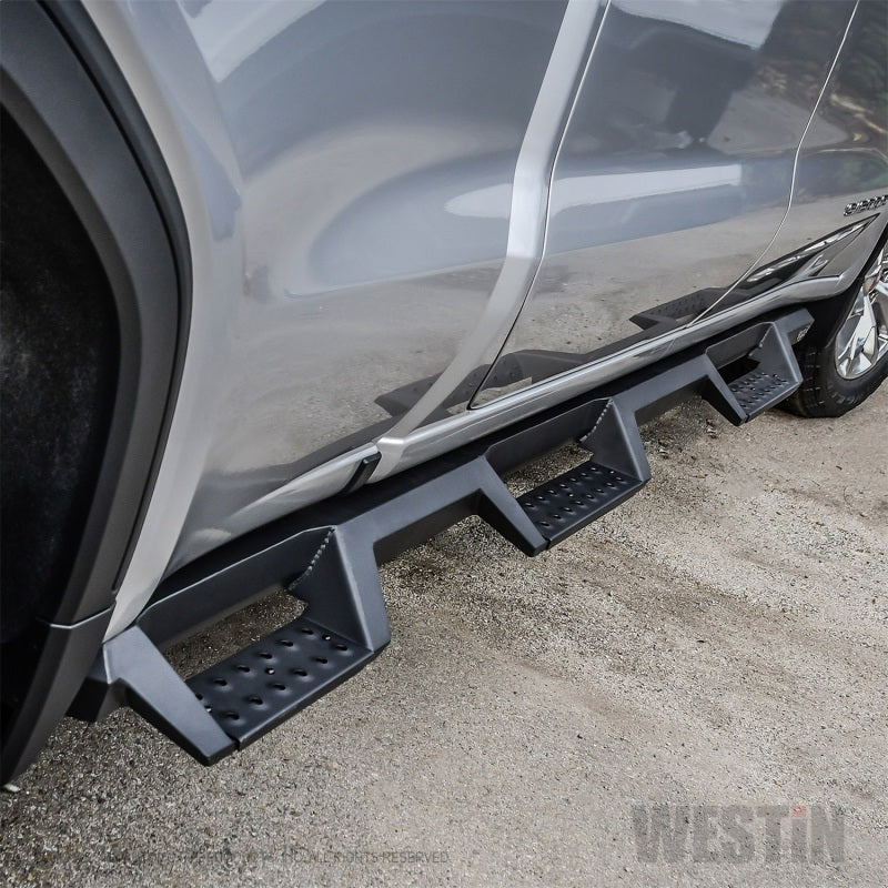 Westin 19-22 GMC Sierra 1500 CC 6.5ft Bed (Excl. 2019 Ltd/LD) HDX Drop W2W Nerf Step Bars - Tex. Blk