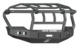 Road Armor 11-16 Ford F-250 Stealth Front Winch Bumper w/Intimidator Guard - Tex Blk