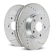 Load image into Gallery viewer, Power Stop 05-18 Chevrolet Silverado 1500 Front Evolution Drilled &amp; Slotted Rotors - Pair