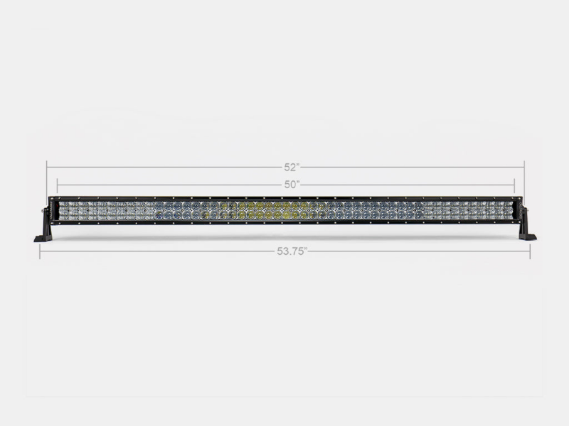 Cali Raised 52 Curved 5D Dual Row 5D Optic Osram Led Bar - Combo