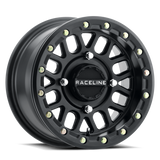 Raceline A92B Podium 14x7in / 4x156 BP / 38mm Offset / 132.5mm Bore - Satin Black Beadlock Wheel