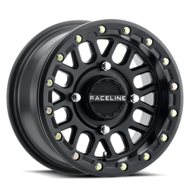 Raceline A92B Podium 14x7in / 4x137 BP / 10mm Offset / 110.18mm Bore - Satin Black Beadlock Wheel