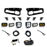 Baja Designs 21-25 Ford Bronco Squadron 2.0 Sport (Spot) & S2 Sprt D/C Clr /S2 SAE Ambr ST Bmpr w/UP
