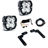 Baja Designs 18-25 Jeep JL/JT / 20-25 Gladiator Squadron Spt 2.0 A-Pillar SPTSMN w/UP (Spot) - Clear