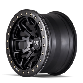 Dirty Life 9303 DT-1 17x9/8x165.1 BP/-12mm Offset/130.8mm Hub Matte Black Wheel - Beadlock