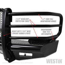 Load image into Gallery viewer, Westin 11-14 Chevrolet Silverado 2500/3500 HDX Bandit Front Bumper - Blk