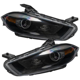 Oracle 13-14 Dodge Dart (HID Style) SMD HL - Black - ColorSHIFT w/ BC1 Controller