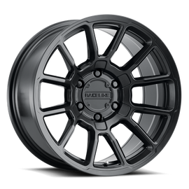 Raceline 950B Gauge 18x9in / 8x165.1 BP / 0mm Offset / 125.2mm Bore - Satin Black Wheel