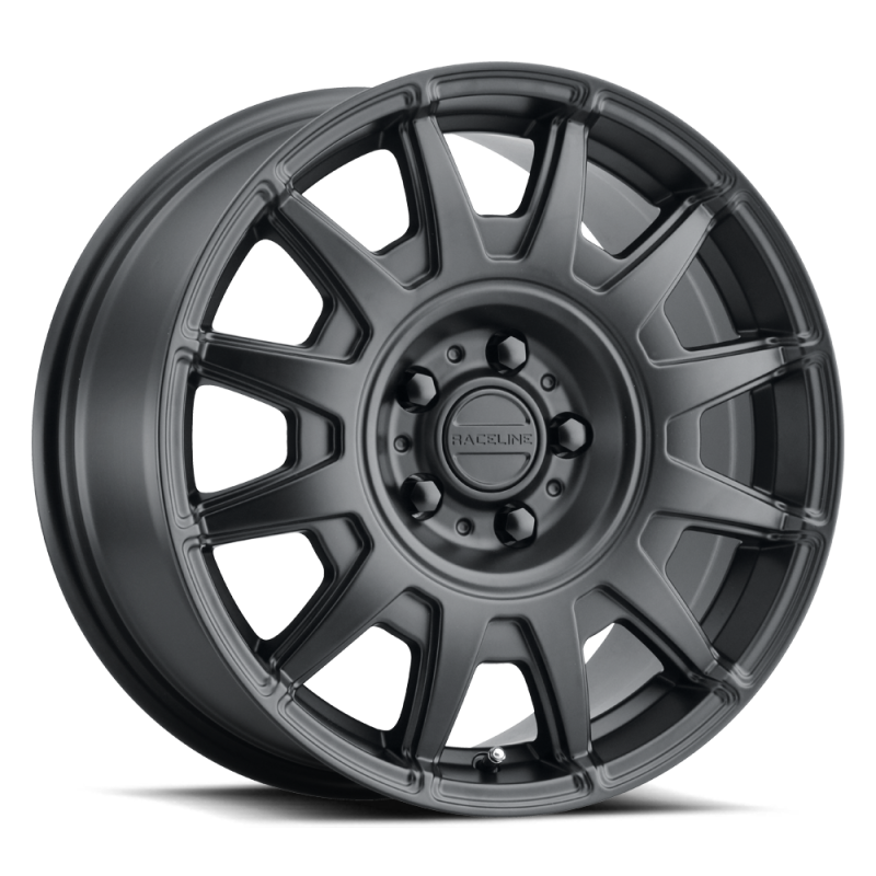 Raceline 401B Aero 17x8in / 5x114.3 BP / 40mm Offset / 72.62mm Bore - Satin Black Wheel