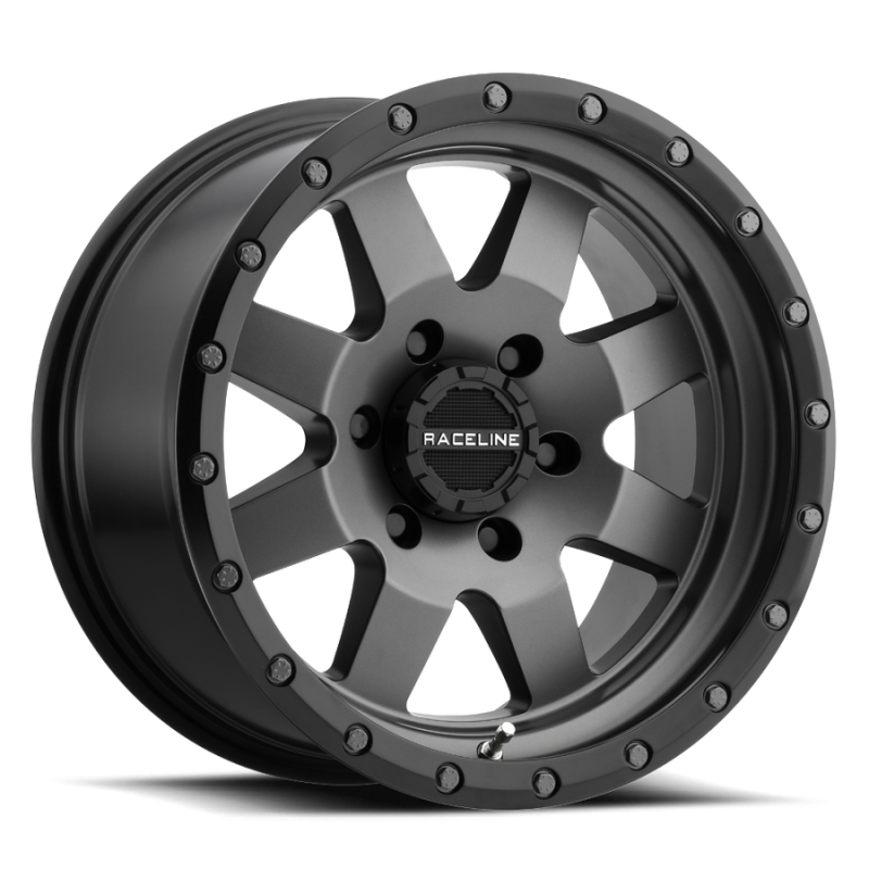 Raceline 935G Defender 18x9in / 5x150 BP / 30mm Offset / 112.2mm Bore - Gunmetal Wheel