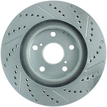 Load image into Gallery viewer, StopTech Select Sport 11-16 Toyota Avalon/ 11-17 Camry SportStop Slotted &amp; Drilled Right Front Rotor