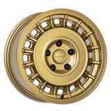 Nomad N502GR Arvo 15x7in / 5x114.3 BP / 15mm Offset / 72.62mm Bore - Gloss Gold Wheel