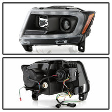 Load image into Gallery viewer, Spyder 11-13 Jeep Grand Cherokee (Xenon/HID Model Only) Light Bar Projector Headlights - Black